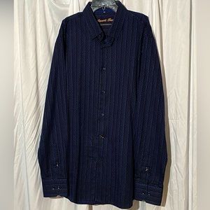 Visconti Black button down shirt size XL